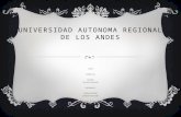 Universidad autonoma regional de los andes