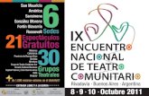 IX encuentro nacional de teatro comunitario