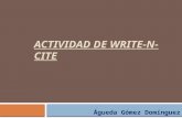 Actividad de write n-cite