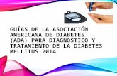 Guías de la asociación americana de diabetes (