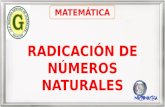 C1 mate   radicación de números naturales - 1º