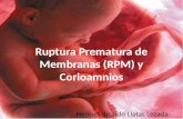 Ruptura prematura de membranas (rpm) y corioamninitis