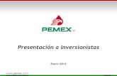 Pemex outlook enero 2013
