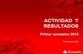 2T15 Actividad y Resultados Banco Santander