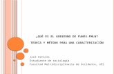 ¿Qué es el gobierno de Funes-FMLN? Teoría y Método para una caracterización