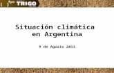 Situación Climática en Argentina al 09/08/2013