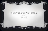 Tecnologías 2015