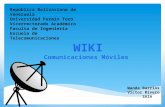 Wiki. Registro Fotográfico y Clasificación de las RadioBases