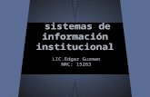 Sistemas de información institucional