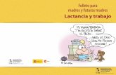 LACTANCIA y TRABAJO - folleto para madres OPAS PAHO