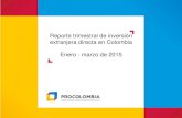 Reporte de inversión en Colombia