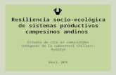 Resiliencia socioecológica de sistemas productivos campesinos andinos