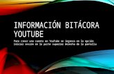 Información bitácora YouTube