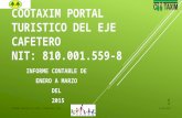 INFORMACION CONTABLE COOTAXIM PORTAL TURISTICO DEL EJE CAFTERO AÑO 2015