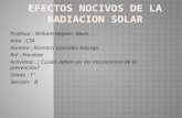 Efectos Nocivos De La Radiación Solar