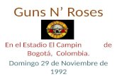 Guns N' roses en Colombia 1992