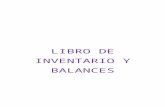 LIBRO DE INVENTARIO Y BALANCES