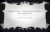 Dirección y administración de empresas