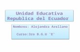 Unidad Educativa ¨República del Ecuador¨