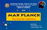 Max Planck y la teoría cuántica