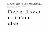 3 Derivación de funciones vectoriales y sus propiedades