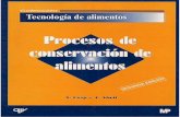 Procesos de Conservacion de Alimentos - Ana Casp  José Requena
