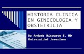 Historia Clínica Ginecobstetrica