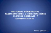 TRASTORNOS HEMORRAGICOS