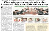 Comienza periodo de transición en Monterrey