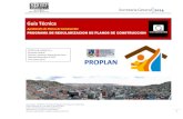 PROGRAMA DE REGULARIZACION DE PLANOS DE CONSTRUCCION