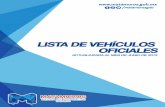 Lista de Vehículos Oficiales del Gobierno Municipal de Matamoros.