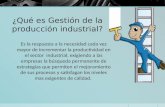 Gestion de La Produccion Industrial