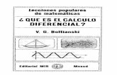 V. G. Boltianski-Qué Es El Cálculo Diferencial_-Editorial Mir (1984)