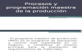 TEMA 1.1 Y 1.2 Procesos y Programación Maestra de La Producción