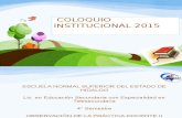 coloquio institucional 2015