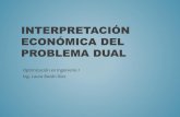 Interpretación Económica Del Problema Dual