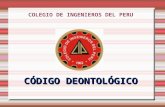 Codigo Deontologico Colegio de Ingenieros