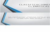 CLASIFICACIONES CLIMÁTICAS