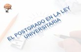 Estudios de Postgrado en El Perú