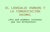 Ppt 1 El Lenguaje Humano y La Comunicación Animal