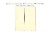 Especies de Espacios- Georges Perec
