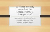 Comunicación Intrapersonal e Interpersonal