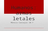 Humanos: armas letales  Mónica Carvajal 10-7