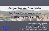 Conceptos Básicos de Proyectos, VAN y TIR