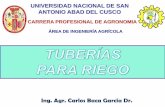 07.- TUBERÍAS PARA RIEGO - Principios de Irrigacion 2015