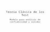 Teoría Clásica de Los Test