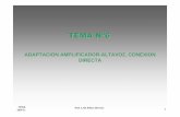 Tema Nº6 Adaptacion Amplificador-Altavoz. Conexion Directa