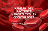 Manejo Del Paciente Hemofilico en Odontología
