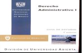 Derecho Administrativo 4 Semestre Guía de Estudio UNAM SUA Facultad de Derecho