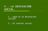 La Desviación Social